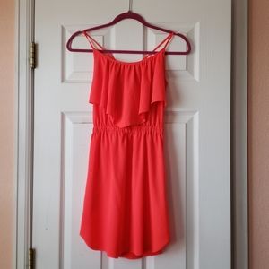 American Eagle bright pink dress.